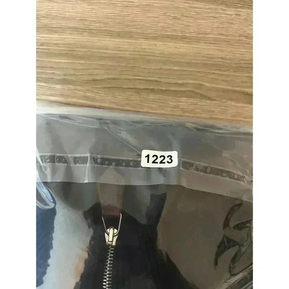 Vtg Scott & Charters 100% Lambswool 1/4 Zip Sweater Men's L Polka Dot Navy Blue - Picture 11 of 11